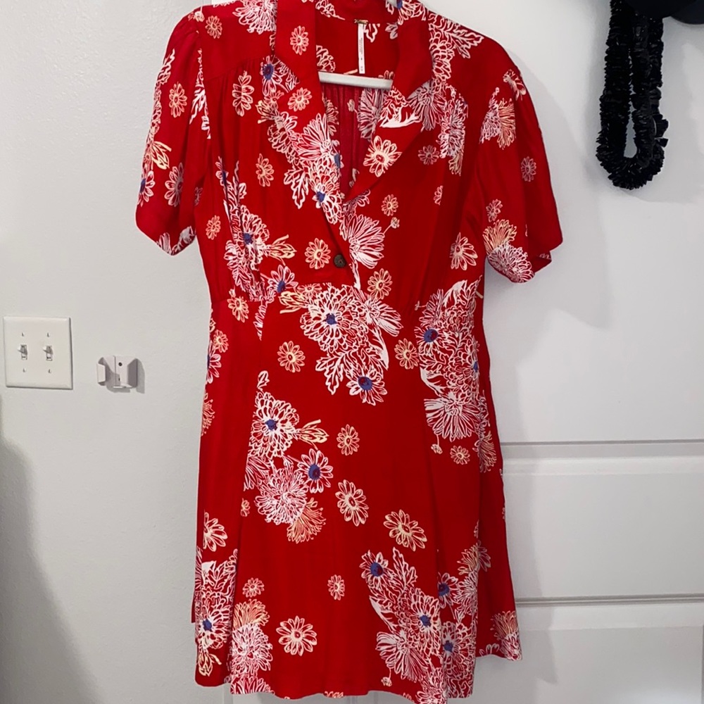 Free People Red Mini Dress